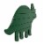 New View Green Dino Shaped Letter Board Wall Haning Perspective: left