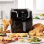 PowerXL 7-qt 10-in-1 1700W Air Fryer Steamer with Muffin Pan Black Perspective: left