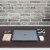 ZBRANDS // Brown Artificial Leather Desk Mat Pad Blotter Protector (36  x 20 ) Perspective: left