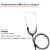 McKesson General Exam Stethoscope, Black Tube, 22 inch 01-670HBKGM, 10 Ct Perspective: left