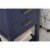 Design Element Group Cara 20  Single Sink Vanity in Blue Perspective: left
