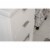 Design Element Group Klein 20  Single Sink Vanity in White Perspective: left
