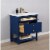 Design Element Group Logan 30  Single Sink Vanity in Blue Perspective: left