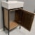 Design Element Bristol 18.5  Single Sink Vanity in Walnut Perspective: left