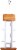 Stokes Select Wood Tower Bird Feeder - White/Brown Perspective: left