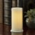 Inglow Flameless Real Wax LED Pillar Candle - Cream Perspective: left