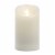 Mirage Flameless LED Wax Pillar Candle - Cream Perspective: left