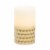 Sterno Home Gold Chisel Pillar Candle Perspective: left