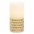 Sterno Home Gold Chisel Pillar Candle Perspective: left