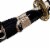 Siwode 40  Carbon Steel Golden Dragon Full Tang Japanese Katana with Bo-Hi, Gold Perspective: left