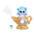 Magic Mixies Blue Magie Genie Lamp Interactive toy Perspective: left