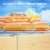 Slickblue 6.5 Feet Beach Umbrella with Sun Shade and Carry Bag without Weight Base Perspective: left