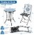 Slickblue - 3 Pieces Patio Bistro Set Outdoor Furniture Mosaic Table Chairs Perspective: left