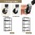 Slickblue 5-Tier Foldable Shelving Unit with Detachable Wheels and Anti-Toppling System Perspective: left