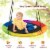 Slickblue 40" Multi-Color Flying Saucer Tree Swing Outdoor Play Set for Kids Perspective: left