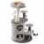 Slickblue 40 Inch Cat Tree Tower Multi-Level Activity Tree with 2-Tier Cat-Hole Condo Perspective: left