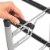 Ustech 3-Tier Slide-N-Adjust Multi-Position Metal Non-Slip Shoe Rack Perspective: left