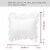 PiccoCasa 2 Pcs Ruffled Satin Pillowcase with Envelope Closure Perspective: left