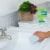 Earthstone Bathroom Stone Cleaning Block Perspective: left