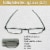 Folding Unisex Reading Glasses (2.50) Perspective: left
