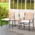 Slickblue Acacia Wood Patio Furniture Set 3 Pieces Outdoor Conversation Set Perspective: left