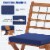 Slickblue Outdoor 3 Piece Acacia Wood Bistro Set with Cushions for Backyard Perspective: left
