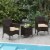 Slickblue 3 Piece Patio Conversation Set Cushioned Seats Glass Top Table for Outdoors Perspective: left