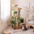 Slickblue Multi-level Cactus Cat Tree with Scratching Posts Ladder Double Condos and Toys Bed Perspective: left