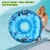Inflatable Lounger Pool Float with a Rubber Handle Perspective: left