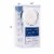 1-Spray Patterns with 1.5 GPM 4 in. Wall Mount Handheld Shower Head in Chrome Perspective: left