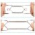 uxcell Stainless Steel Invisible Wall Plate Hangers for Decorative Plates Perspective: left