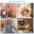 PATIKIL 10pcs Dream Catcher Rings, Metal Macrame Wreath Floral Round Ring Hoop Perspective: left