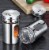 Kitcheniva Stainless Steel Salt And Pepper Shakers Set of 2 Perspective: left