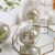 WHOLE HOUSEWARES | Glass Mosaic Orbs | Set of 3 | 4  Diameter | Black Silver Perspective: left