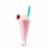Grand Fusion Jumbo Size Silicone Shake Straws & Brush, Reusable 2-3ct packages Perspective: left