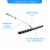 Grand Fusion Stainless Steel Shower Squeegee with Telescoping Handle Perspective: left