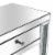 Diana Mirrored Console Table with Clear Mirrored Glass Perspective: left