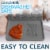 Zulay Kitchen Silicone Utensil Rest with Drip Pad - Dark Grey Perspective: left