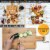 Bamboo Cheese Board and Knife Set - 12x8 inch Charcuterie Board with Magnetic Cutlery Storage Perspective: left