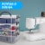 Bins  Things Stackable Storage Container with 2 Trays - Gray Perspective: left