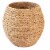 Wickerwise Water Hyacinth Natural Multipurpose Barrel Storage Tub With Lid Ottoman Stool Perspective: left