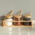 Basicwise 3-Piece Glass Containers with Bamboo Lids and Tray Holder Perspective: left