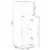 Wooden Home Tall Freestanding Bathroom Vanity linen Tower Organizer Cabinet, White Perspective: left