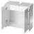 Sink Base Bathroom Vanity Cabinet 2-Door Organizer, Kitchen Storage Cabinet, White Perspective: left