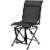 Gymax Folding 360° Silent Swivel Hunting Chair Blind Chair All-weather Outdoor Perspective: left