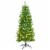 5 ft Pre-lit Pencil Christmas Tree Hinged Fir Tree Holiday Decor w/ LED Lights Perspective: left