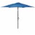 Costway 9FT Patio Umbrella Patio Market Steel Tilt W/ Crank Outdoor Yard Garden Blue Perspective: left