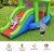 Inflatable Snail Bounce House Dual Slide Basketball Game Without Blower Perspective: left