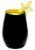 Stolzle Lausitz Olympia Tumbler - Matte Black/Gold Perspective: left