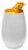 Stolzle Lausitz Olympia Tumbler - Matte White/Bronze Perspective: left